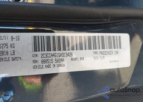 2016 Chrysler 300 Limited from USA, damaged, VIN 2C3CCAAG1GH313428